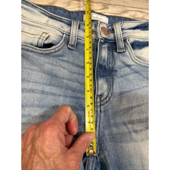 KanCan signature distressed mid rise ankle skinny jeans size 25 - Picture 8 of 11